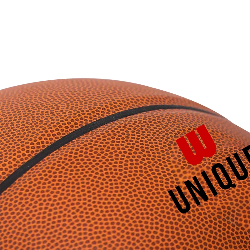 High quality basketball official size weight customized logo PU leather basketball heavy rubber nylon basketball