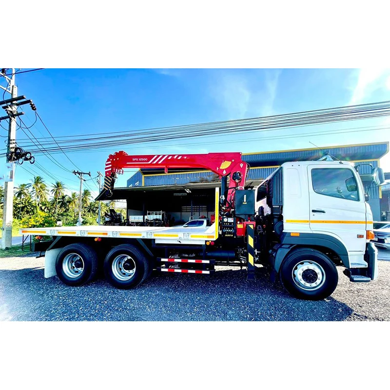 5t Sps12500 Hydraulic Stiff Boom Truck Mounted Crane in Africa Market