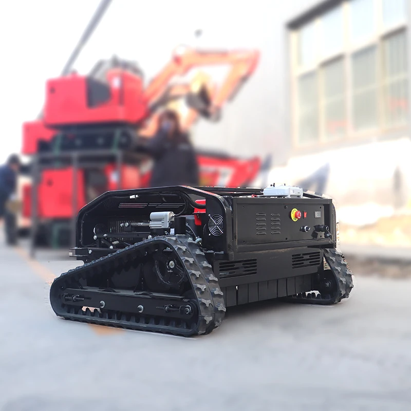 zero turn robotic lawn mower remote control start and stop gasoline engine high efficiency lawn mower for agriculture