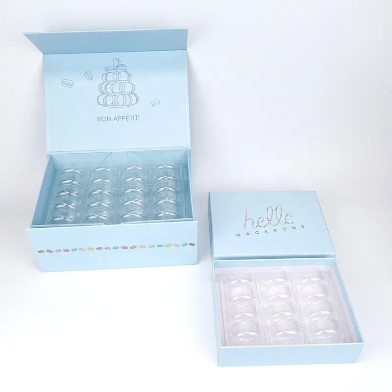 Custom macaron box packaging cookie cardboard paper box diy gift box printed