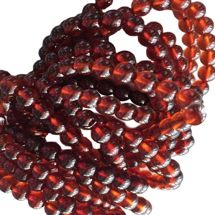 Natural Orange mandarin Garnet round beads bracelet jewellery