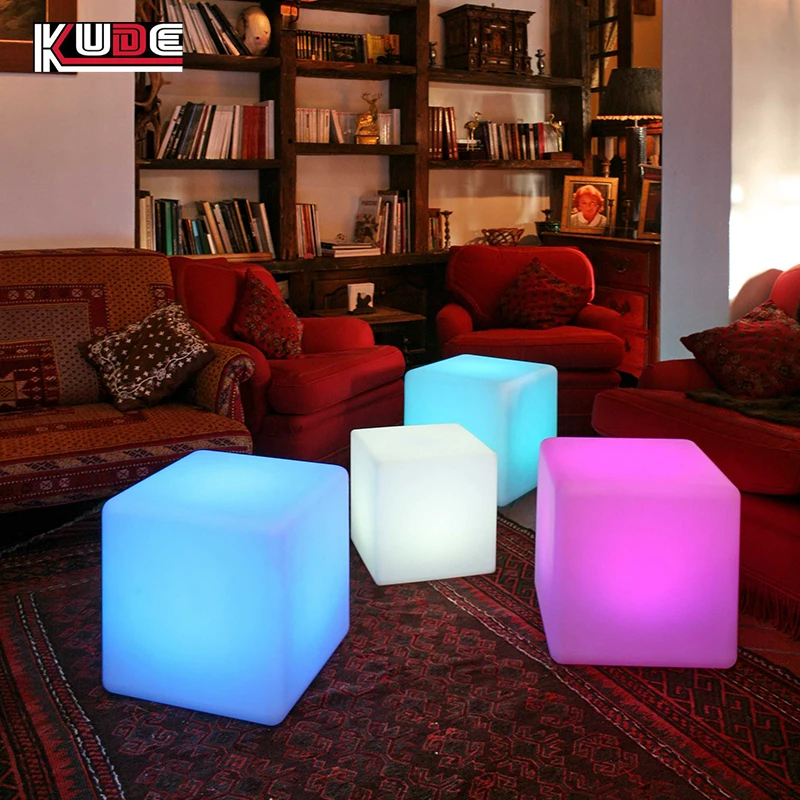 glowing led furniture Led cube light  led light up cube table led table lamp for event party