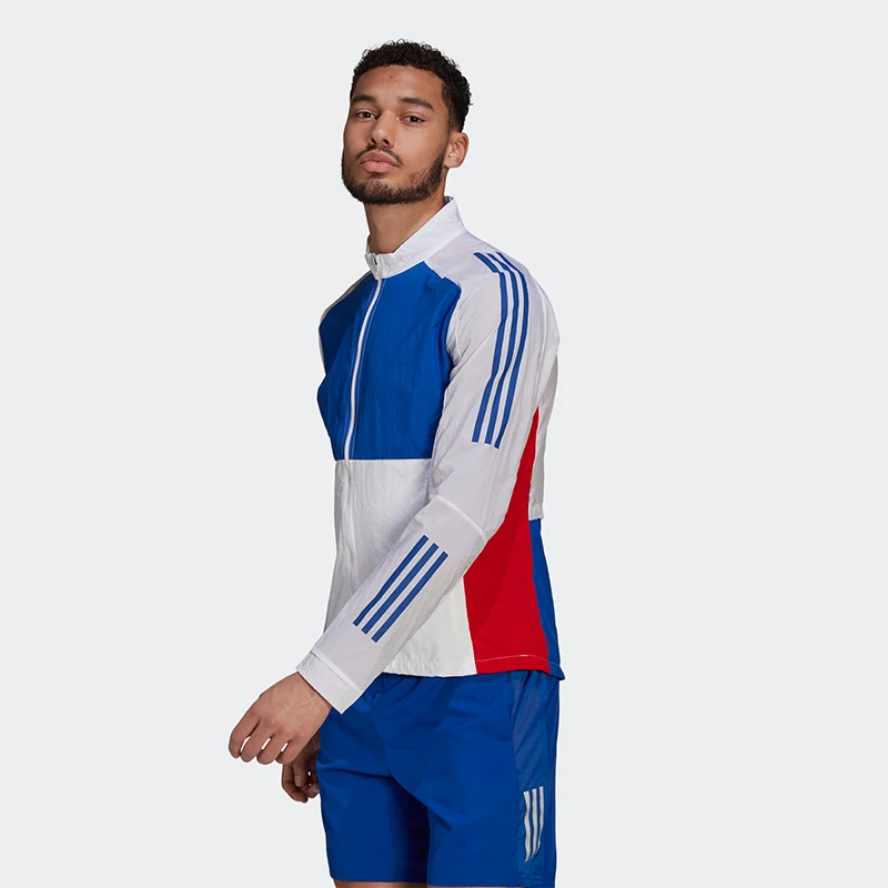 Wholesale Custom logo 100% Polyester Woven Lightweight Stand Collar Function Men Sport Jackets