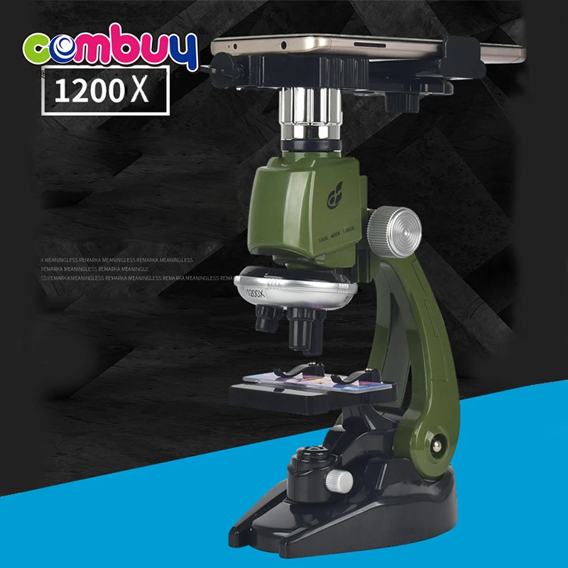 Education set 1200X kits scientific microscope kids with light