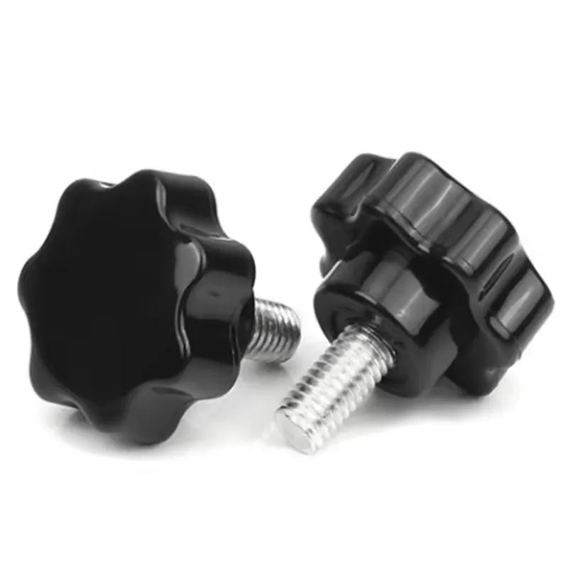 M12 M16 Galvanized Steel/Stainless Steel B7 B7M White Zinc Plating Black Plastic Torx Head Knob Thumb Screw