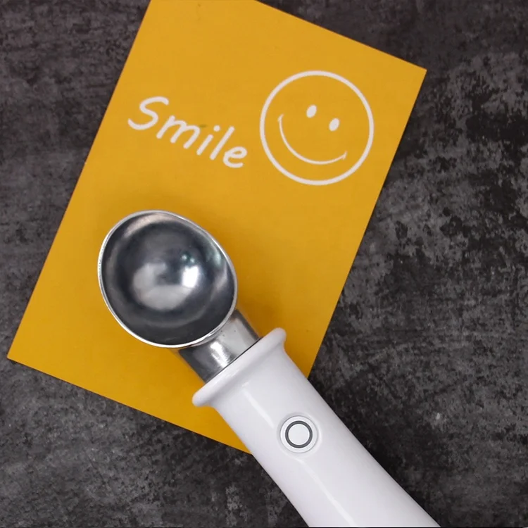 Electronic Kitchen Gadgets Ice Cream Tools Portable Aluminum Alloy spoon Non-stick Anti-freeze Heated Ice Cream Scoops