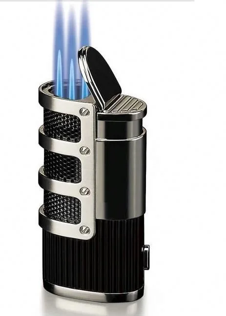 ODM/OEM portable men jet torch cigar triple lighter for gift