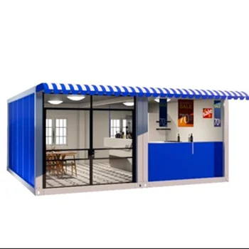 
prefab modern shipping container house customized container fast food coffee shop for sale 