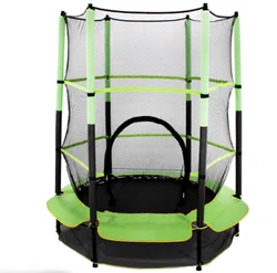 55 inch green elastic rope  home used folding  fitness adult  sport child trampoline  with enclosure