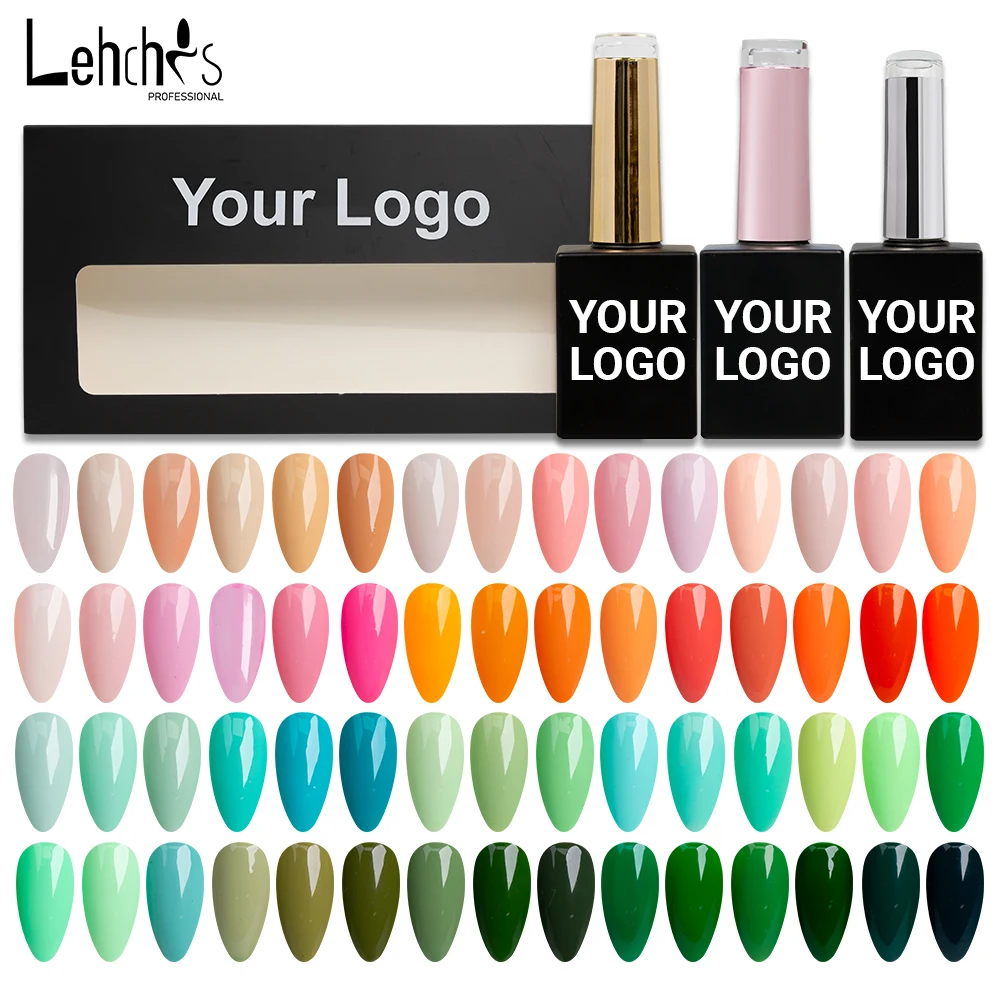 Lehchis 15ml Nail Art Gel Polish For Nails French Tip Manicure Gel Varnish Enamel Lacquer Color OEM Logo UV LED Nail Gel Polish