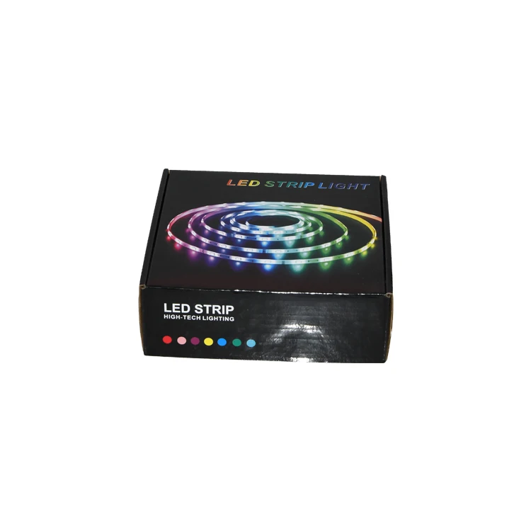 Custom black Kraft express aircraft box LED light strip color box electronic products packaging corrugated shipping mailer box