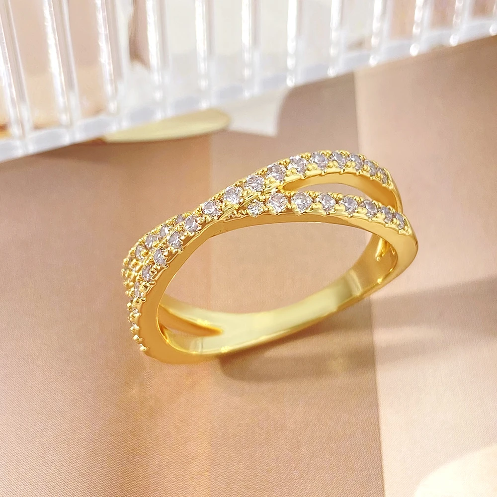 2024 New Arrival FOXI Wholesale Fashion Jewelry Popular High Quality black Small Ring x ring men