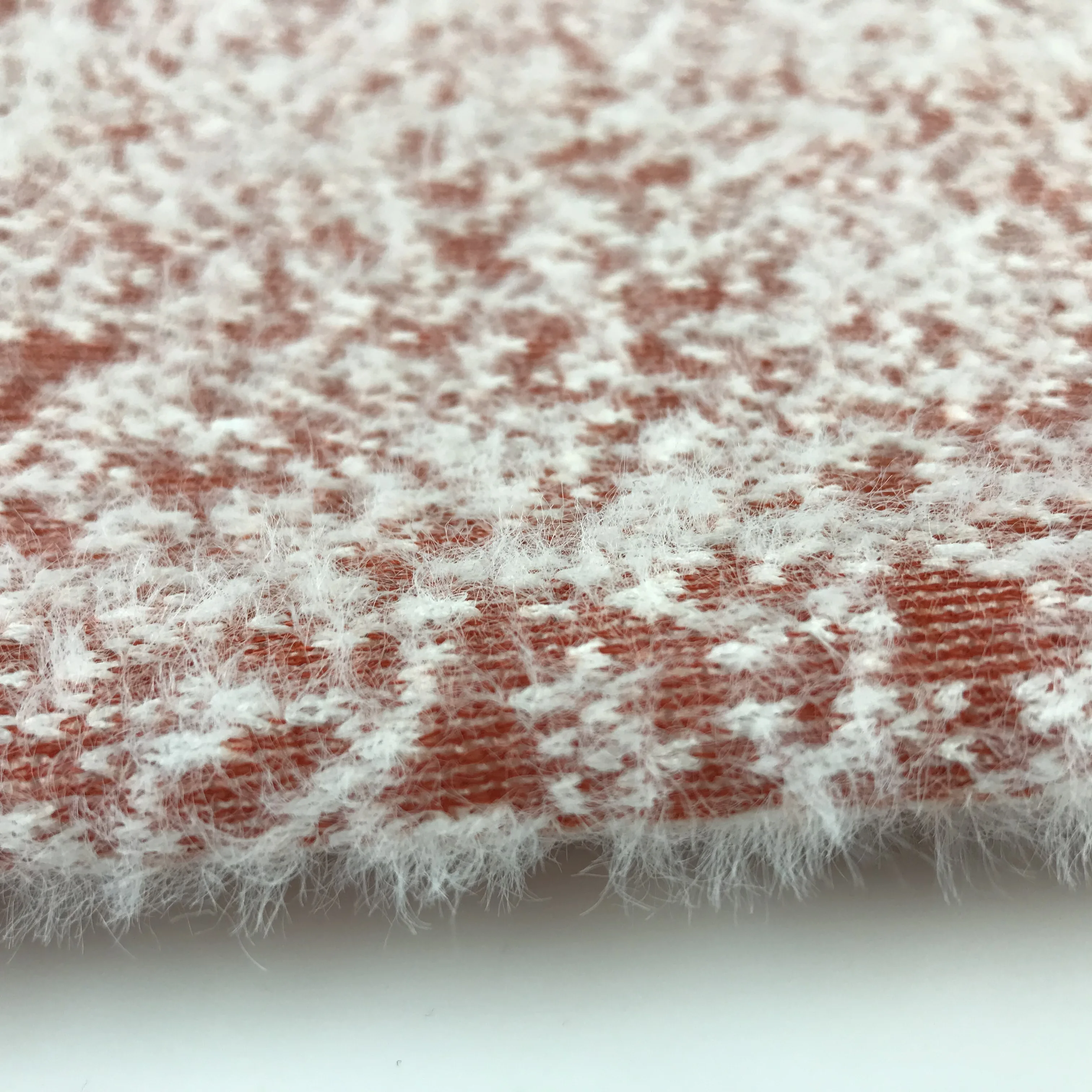 hacci fabric polyester imitate mink cashmere cationic dye jersey for all kinds of coat