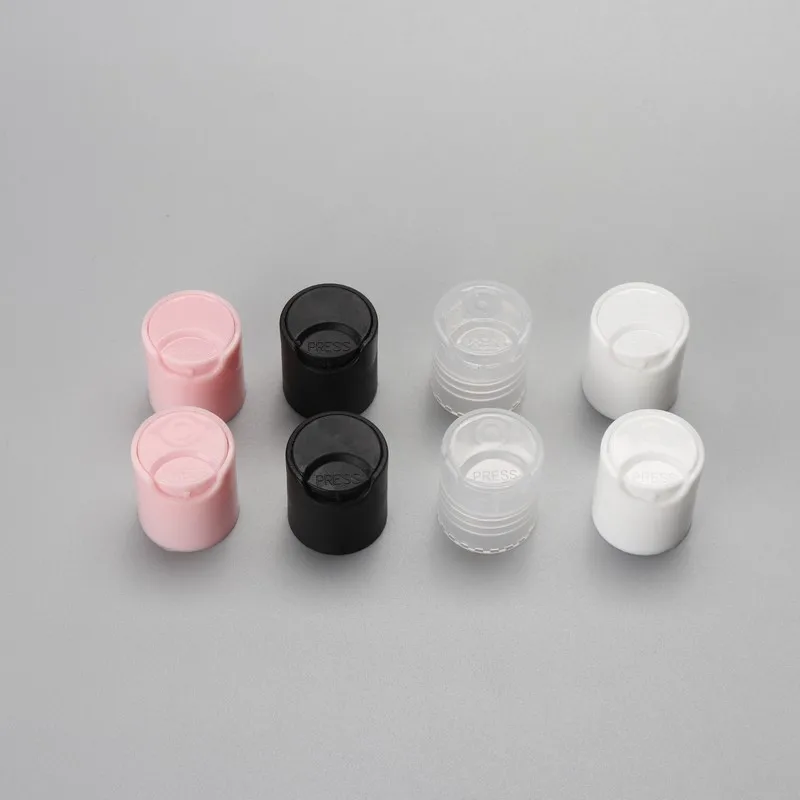 Factory Good Quality Supplier Alumina Twist Top Cap Top Button Plastic Bottle Cap Shampoo Disc Top Cap Gold