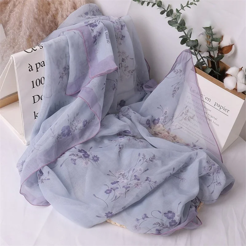 custom printed chiffon foulard cotton hijabs scarf muslim musulman clip veil women accessories capital