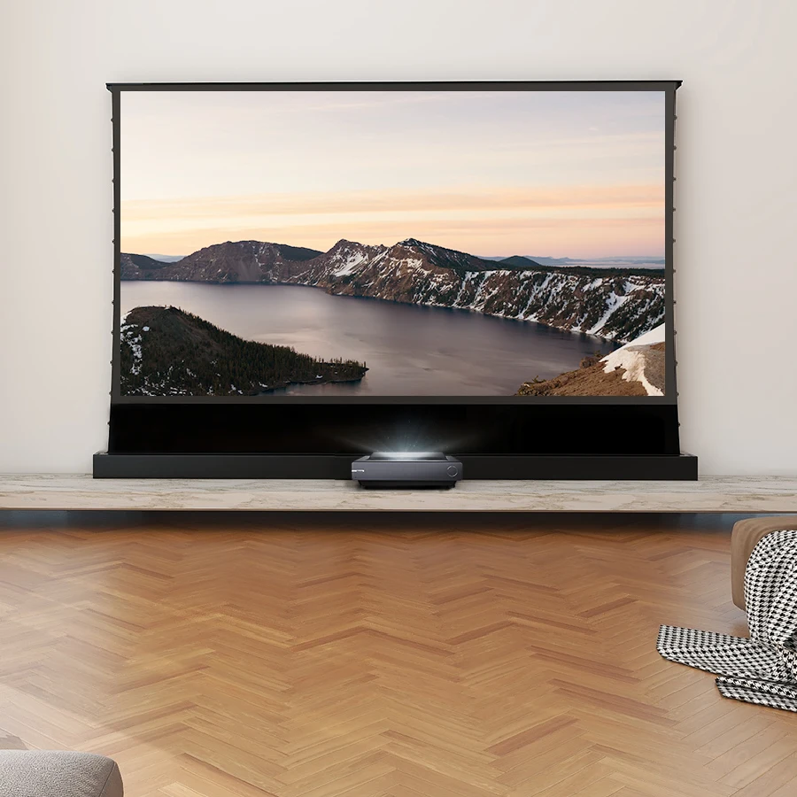 HISENSE лазерный кинотеатр PX1-PRO трихрома кинопроектор vidstorm S Pro Электрический Натяжной напольный проектор экран