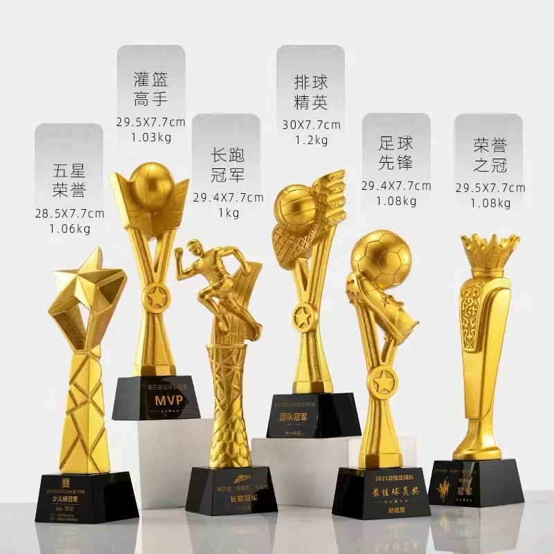 JINZUN Factory wholesale price world game competition trophy award crystal base cup custom letters