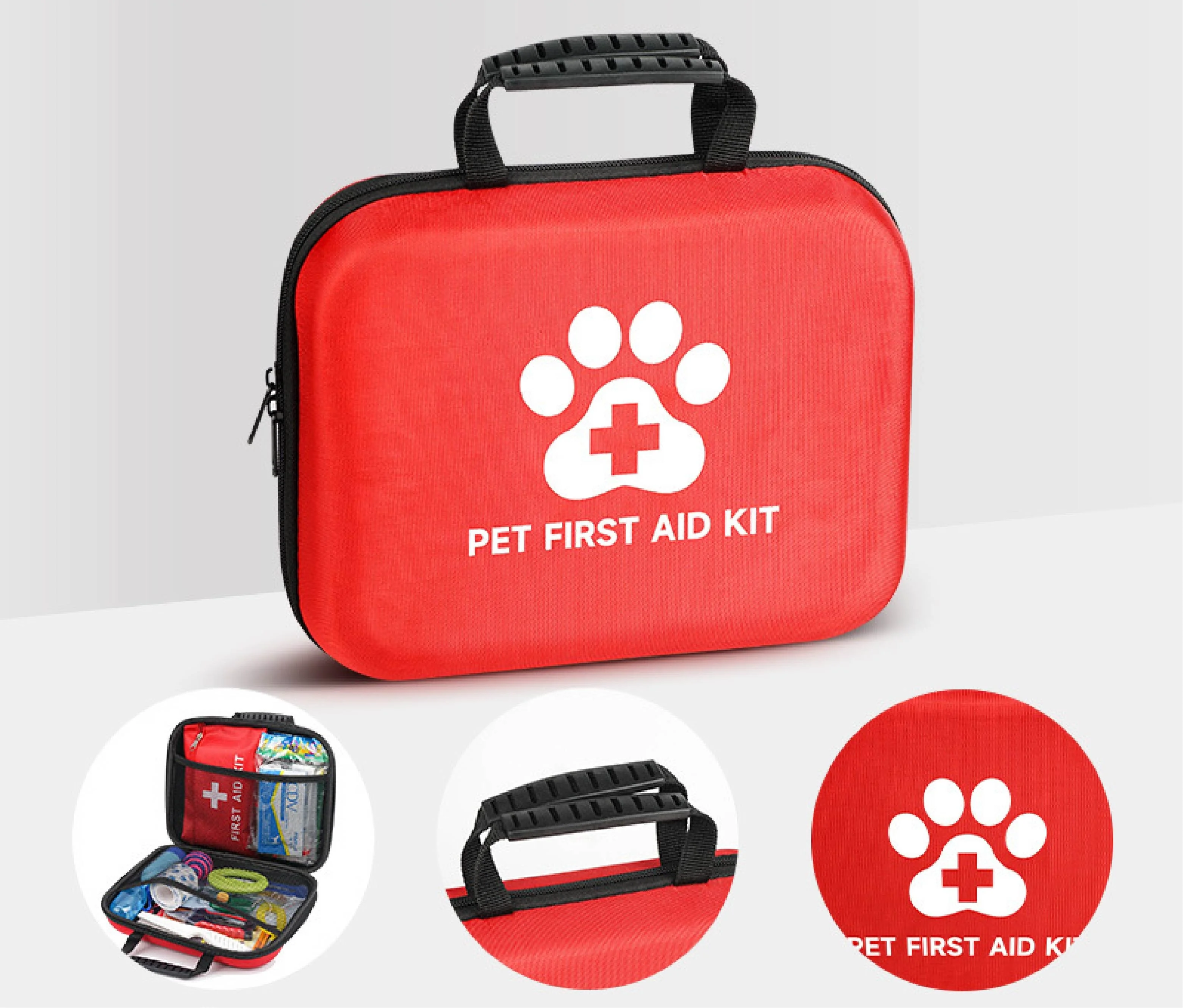 Portable EVA Waterproof Emergency Dog Cat Pet First Aid Bag Kit For Outdoor Travel Camping With Medical Supplies Wholesale