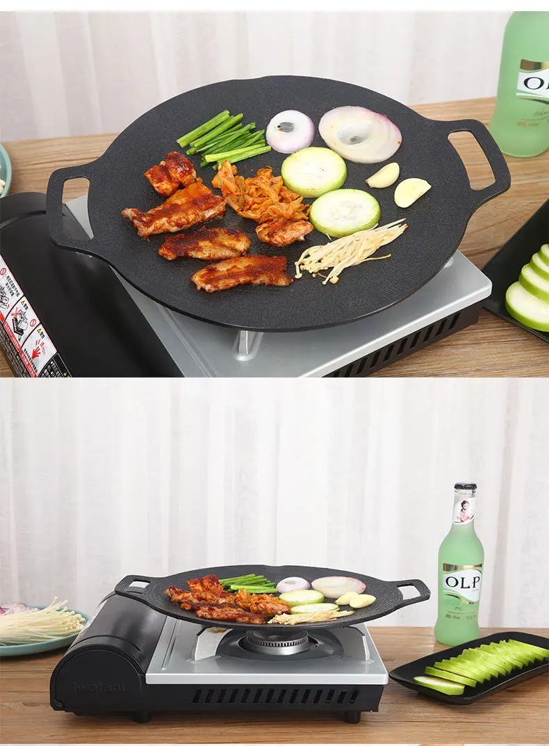camping grills Kitchen Roaster pan Baking Tray Enamel steel Oval Turkey Cover Roasting Pans bbq grills outdoor