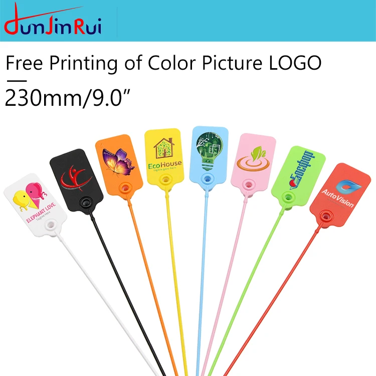 High Security Serial Number Clothing Tag Seal Plastic Security Seals Sneaker Tags For Clothes