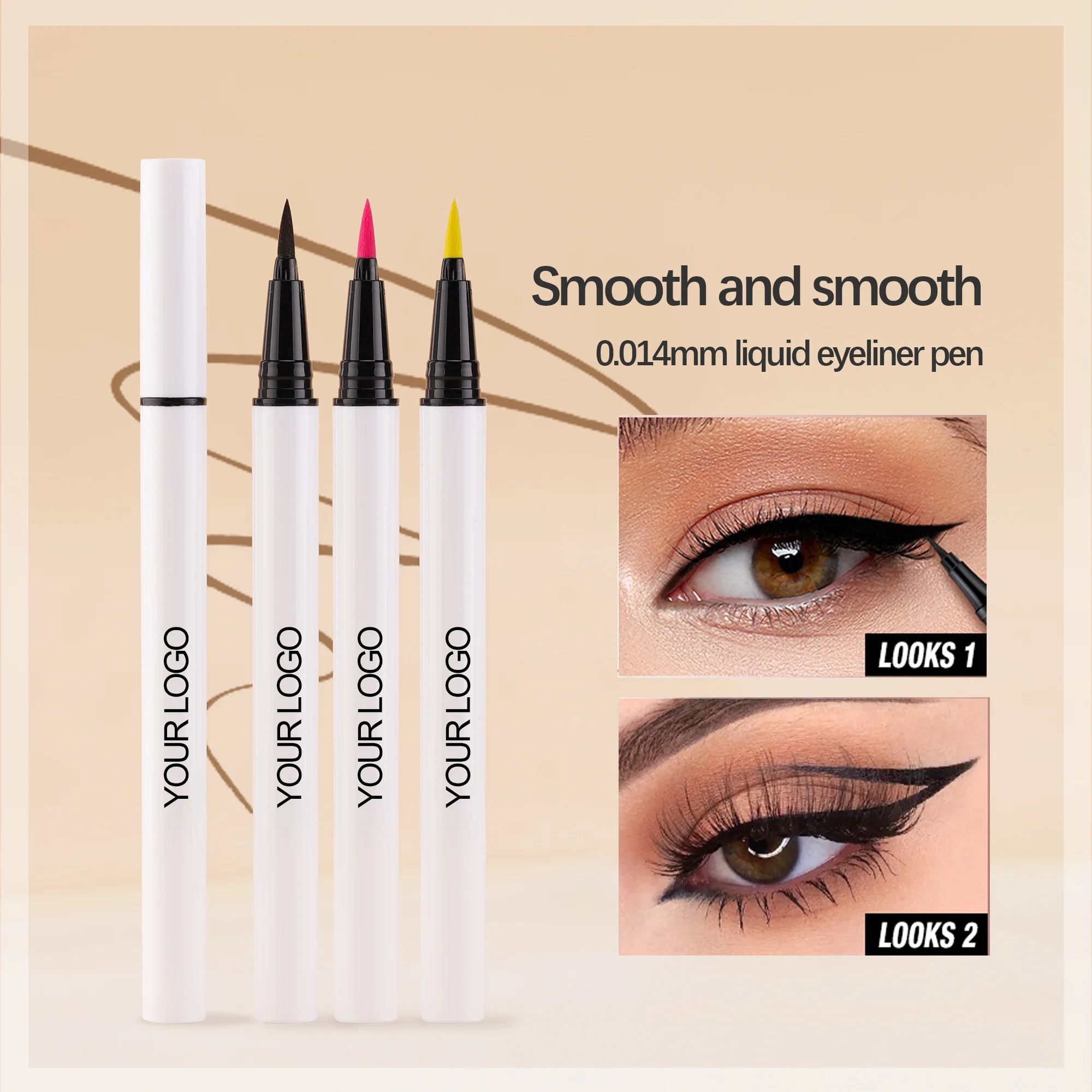 Wholesale Long Lasting Vegan Colorful Eye Liner Waterproof Colour Matte Eyeliner