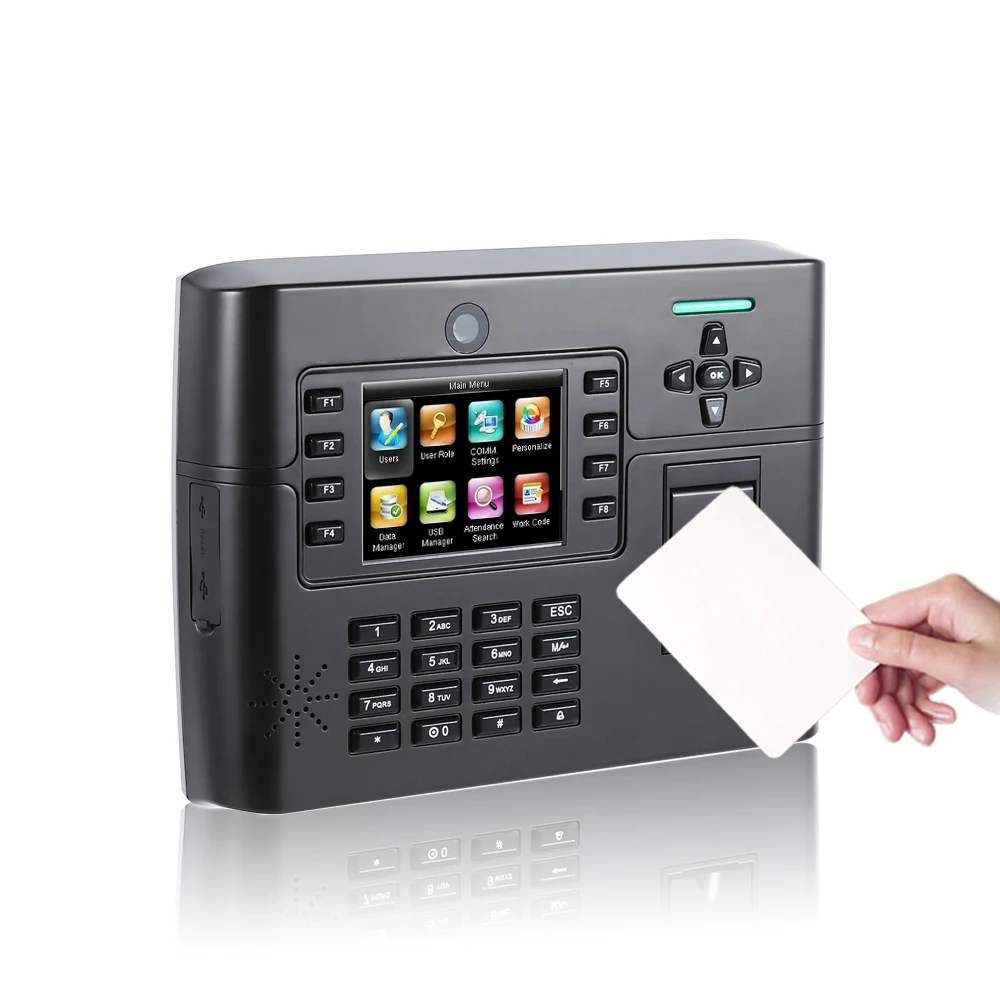 (Iclock700/TFT900) Fingerprint RFID Proximity Card Time Attendance System With Built-in Li-battery and Camera