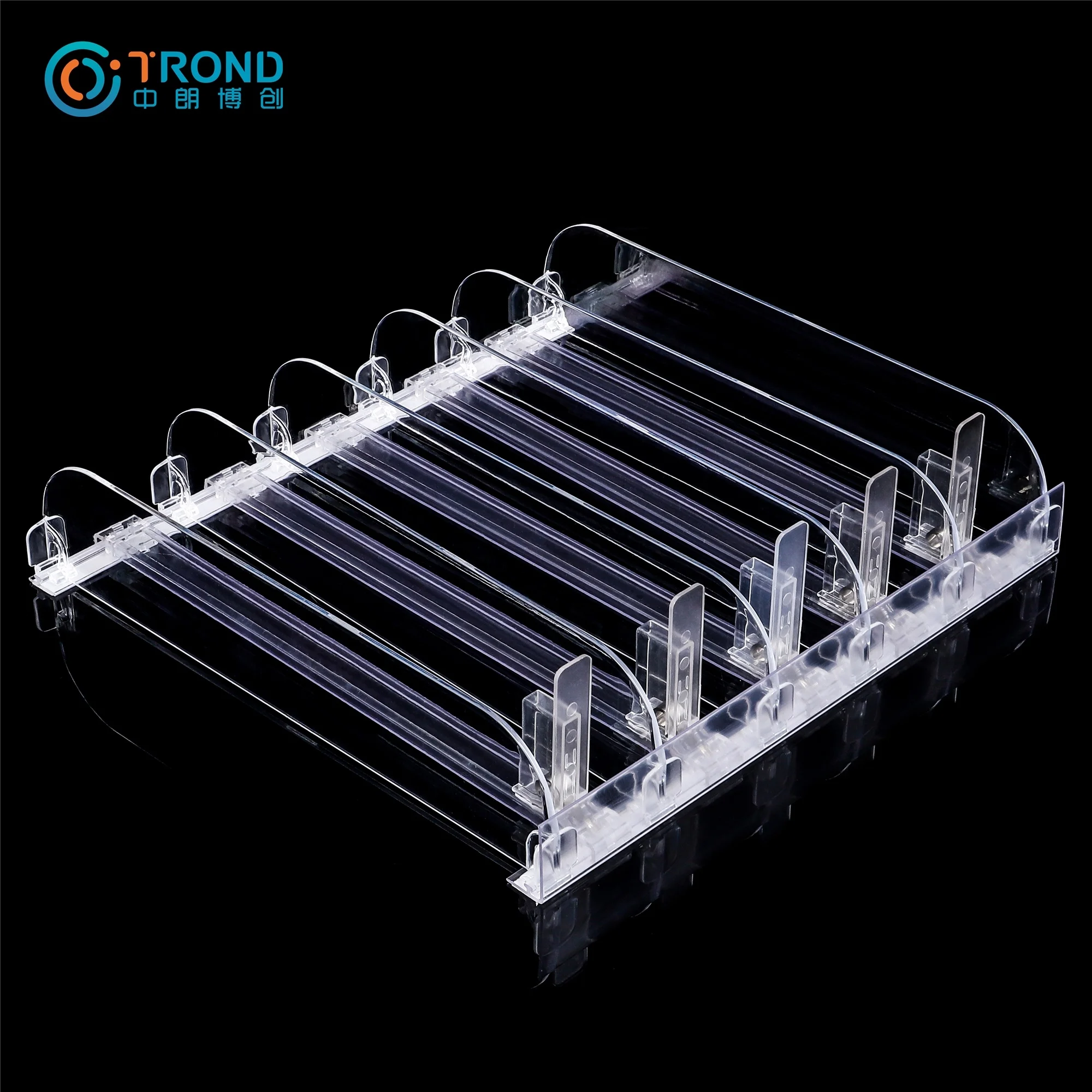 Intelligent Spring Loaded Shelf Display Rack Tobacco Cigarette Pack Pusher Tray