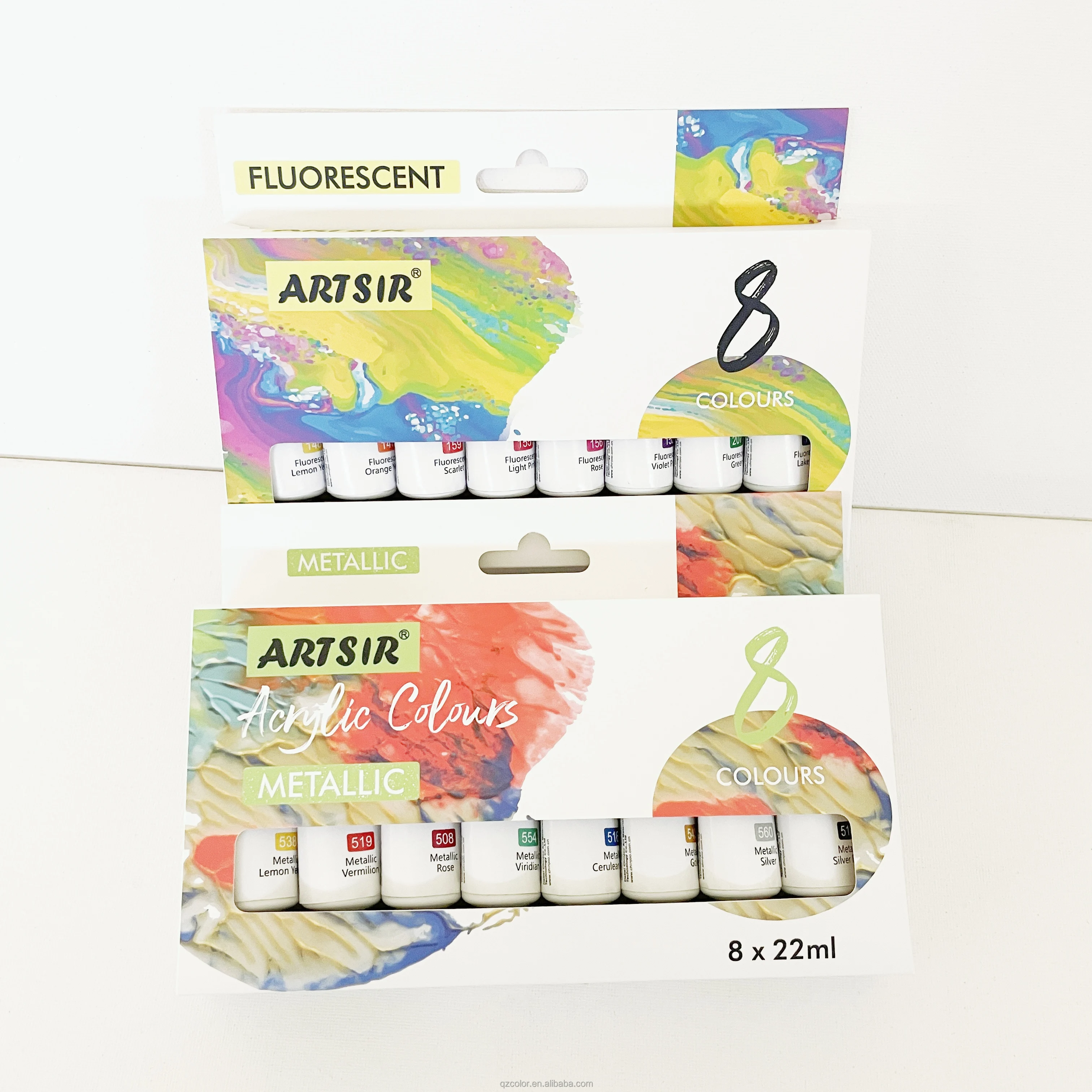 Manufacturer Cheap Cost Acrylic Paint Set Waterproof 8 Colors Tube For Artist DIY Hand Painting on Stones and Wall