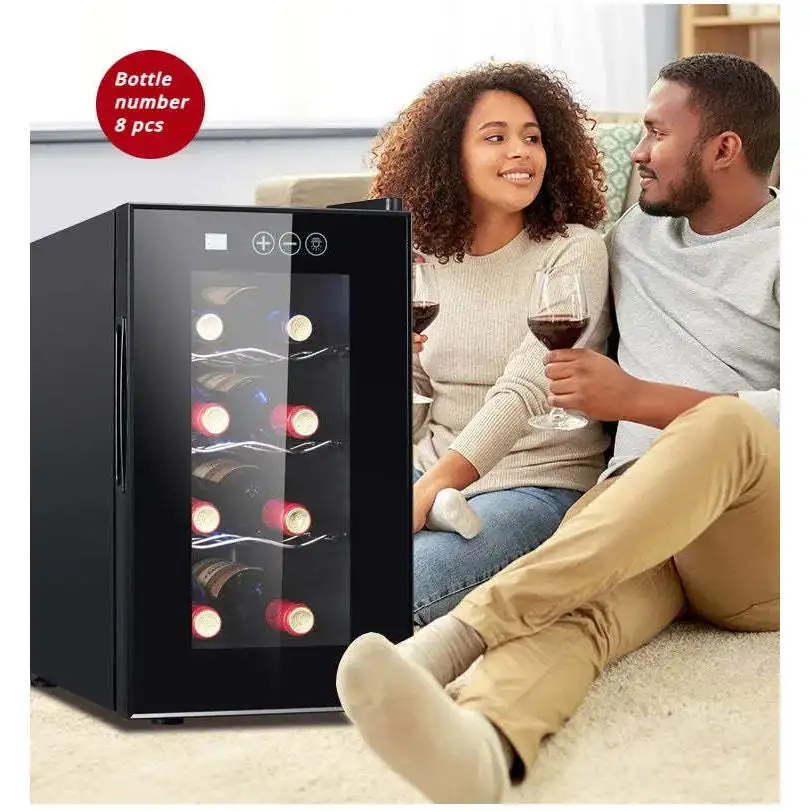Wholesale Best Price Wine Fridge Cooler Bar Mini Glass Display Cabinet Wine Cooler Refrigerator