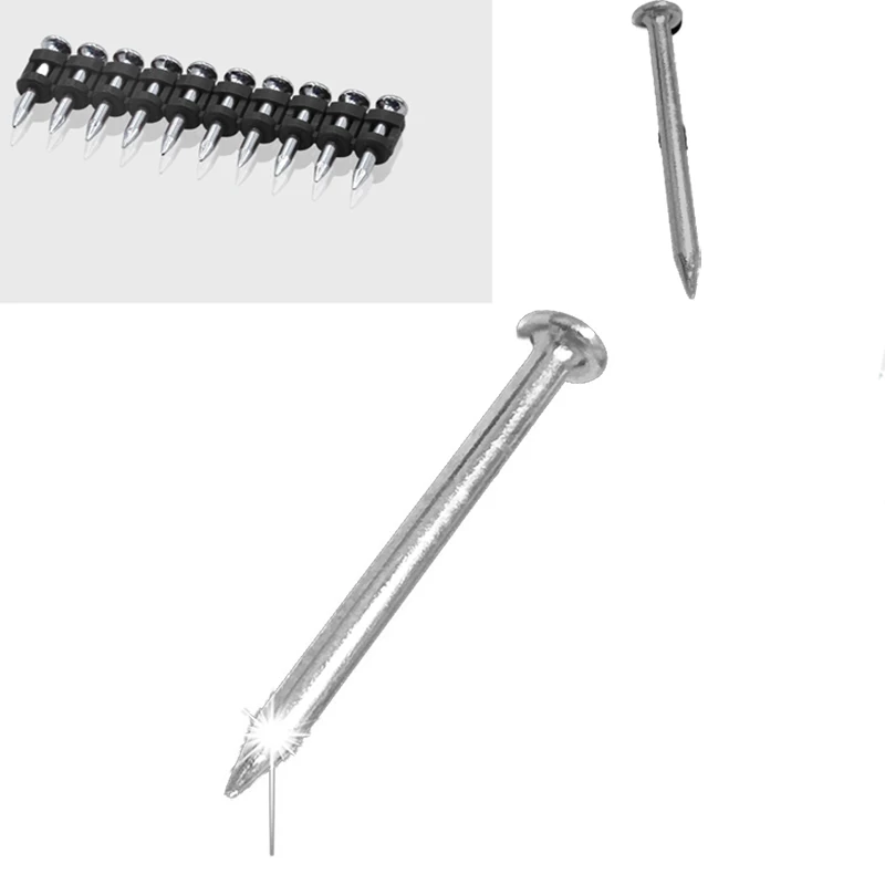 toua 32MM gas nail for concrete steel gun nail Plastic Strip Gas Drive pins Concrete steel Nails gas actuated