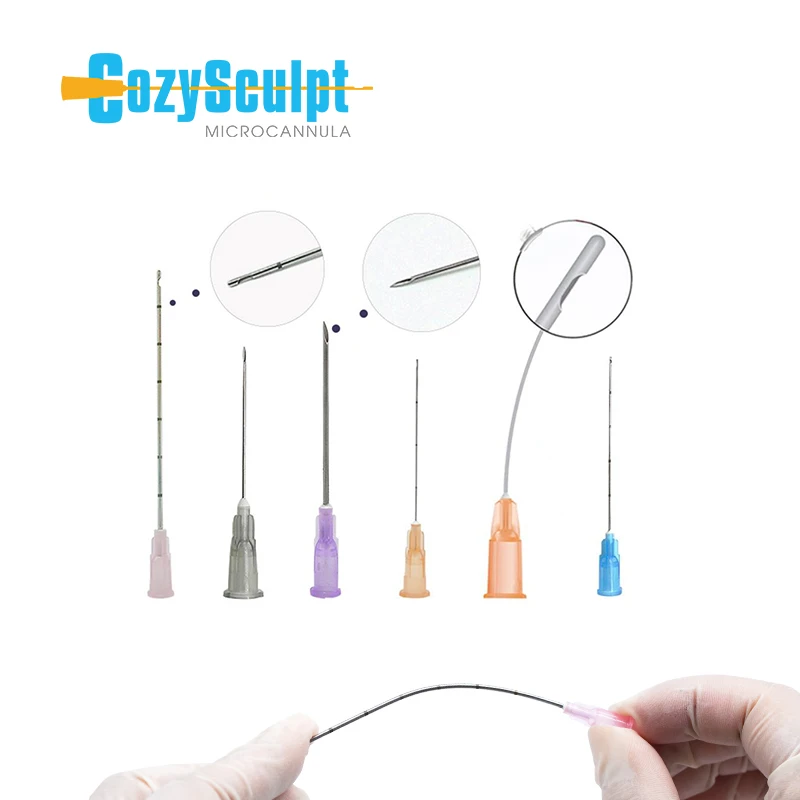 CozySculpt fine korea syringe micro cannula for hyaluronic acid filler injection