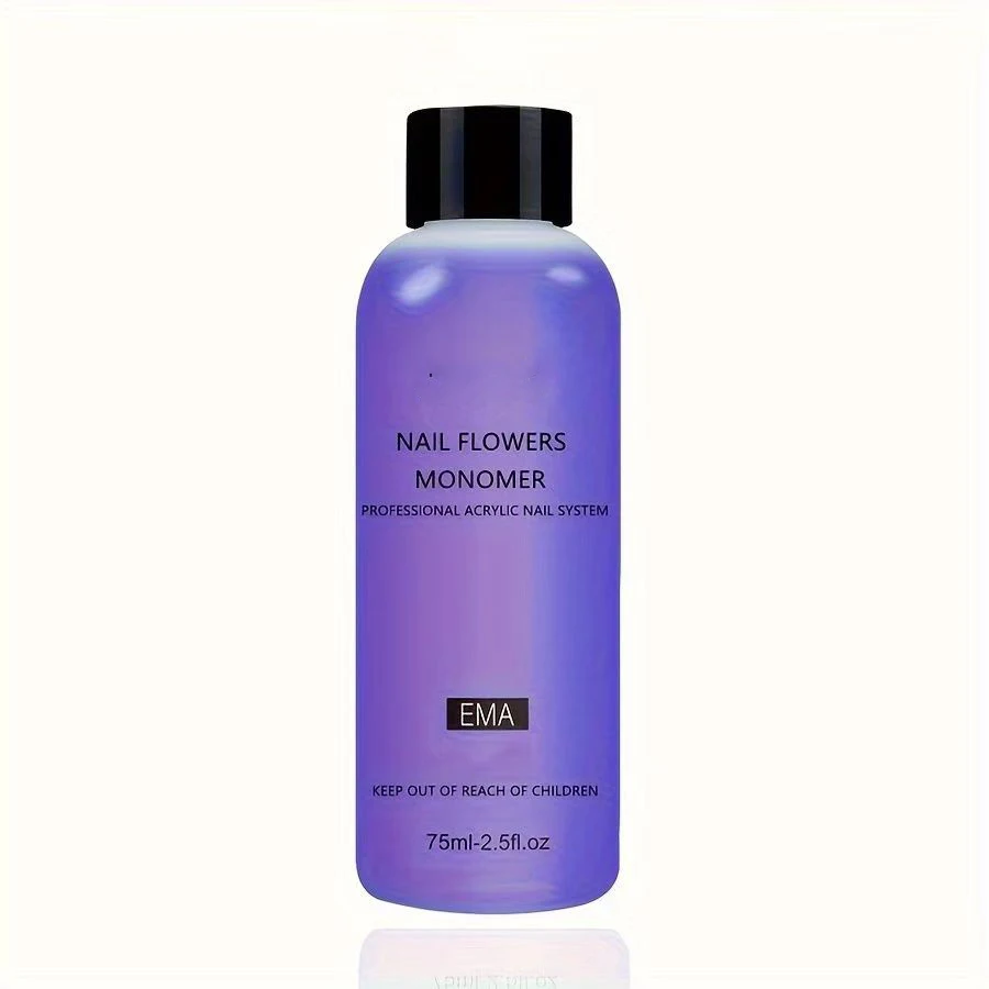 EMA Crystal Liquid 75ml Crystal Powder Special Propylene Solution Cosmetic Nail Polish Cleaner Environmentally Friendly Cleaning