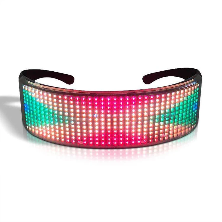 Party Creative Funny Eyewear LED Glasses for Xmas  Bar Pub LED APP Control Glasses Glowing Glasses  USB Rechargeable