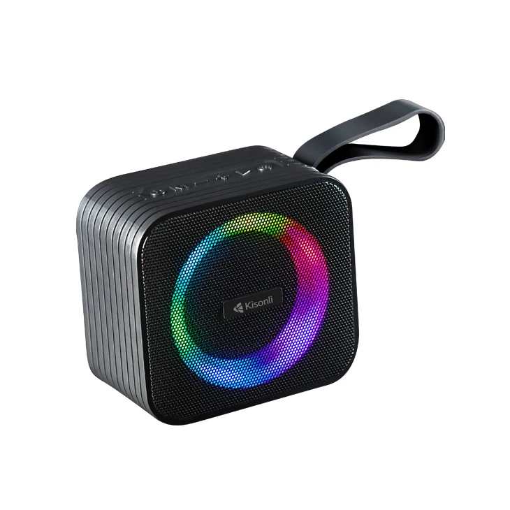 Kisonli S13 rgb bt speaker tws led wireless outdoor portable party blue tooth speaker with handle