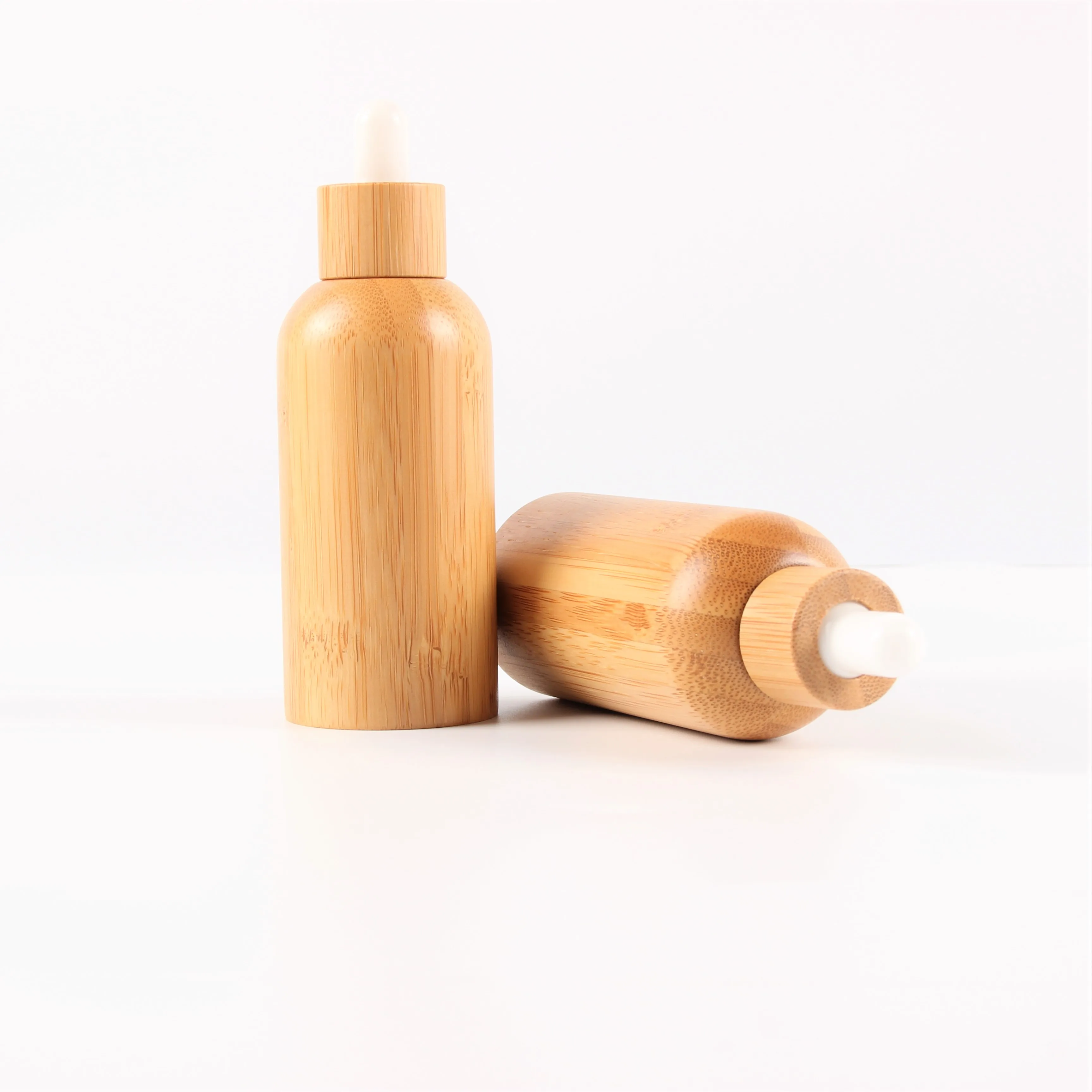 
Biodegradable Natural Bamboo Wood Shell Travel Perfumes Elegant Cosmetic Container 