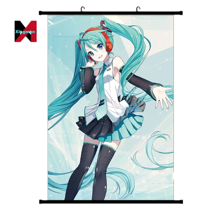 2022 Hatsune подвесная картина Miku аниме постер прокрутка Экспо горячая Распродажа Amazon источников оптовая продажа