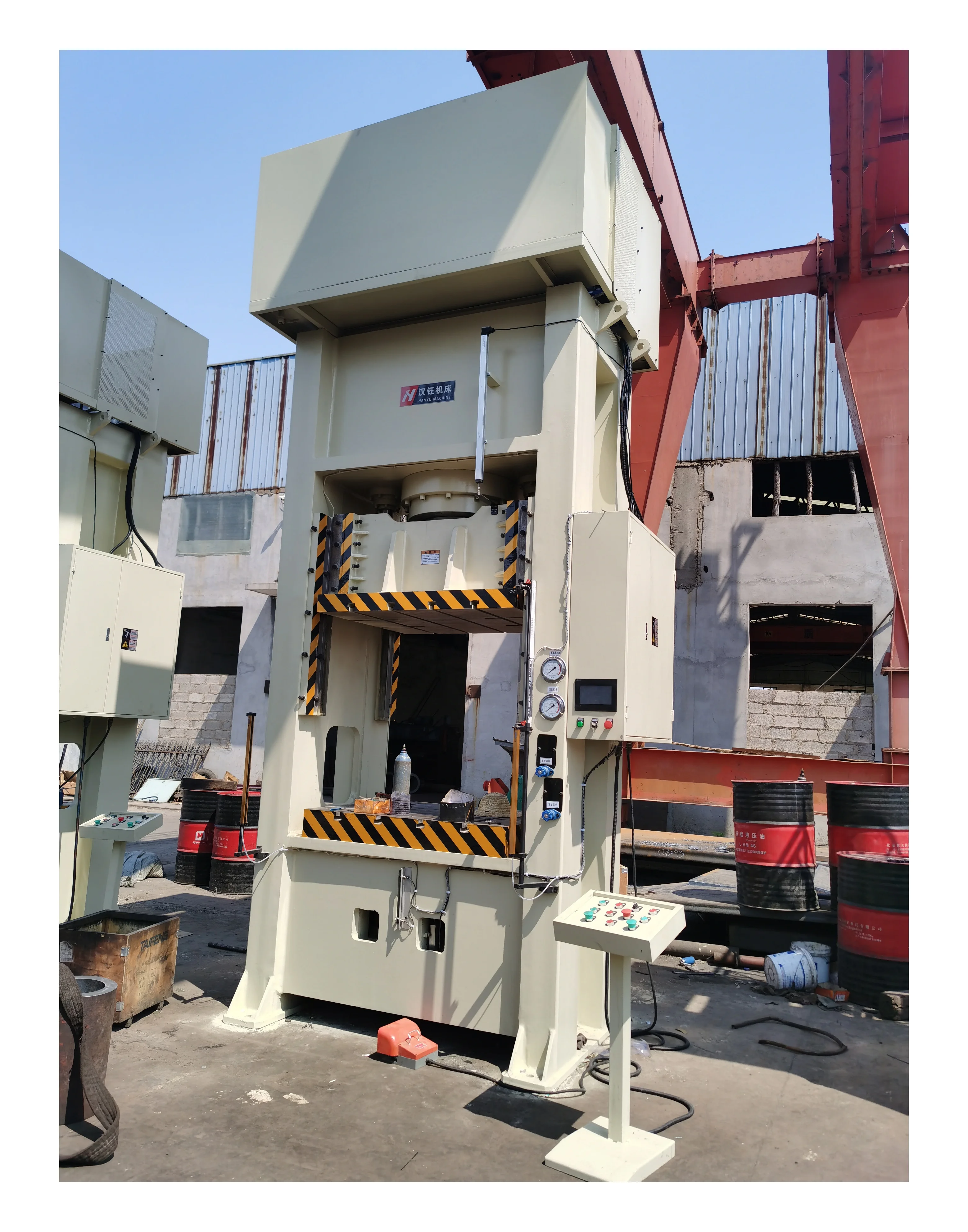 400 ton hydraulic press brake Punching Series Frame machine bigger worktable Eject cushion fast cylinder