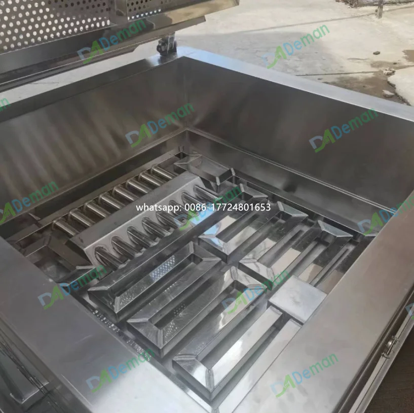 auto-discharge Tempura deep fryer okra mushroom frying oven cod fish chips frying machine