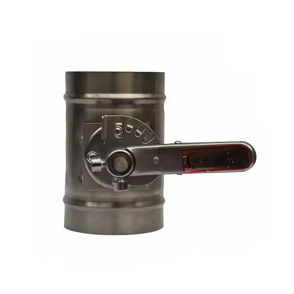 Заводская поставка, демпфер объема воздушного потока, круглый регулируемый воздуховод для системы кондиционирования воздуха