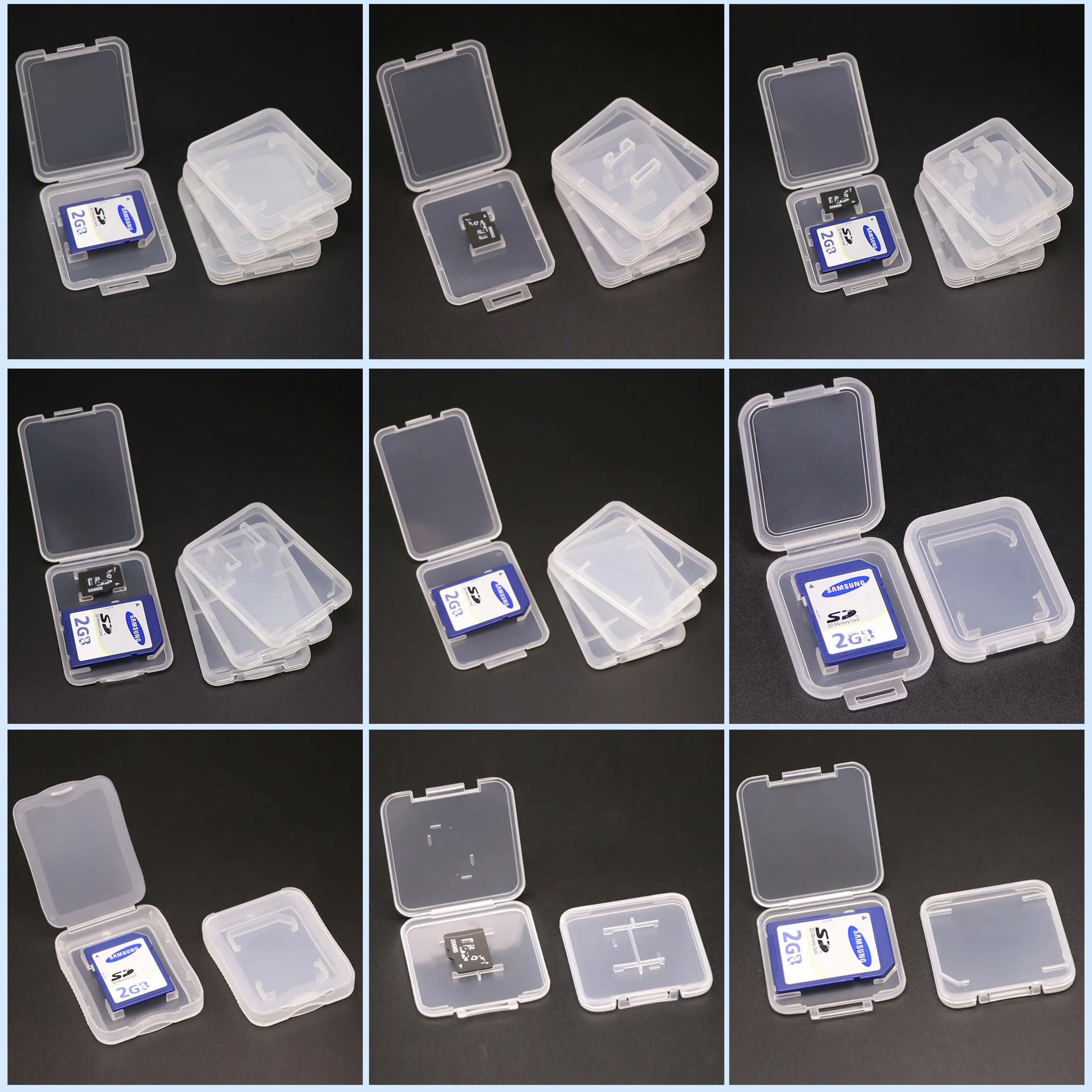 YUZMEI Plastic XQD Memory Card Case Cfexpress Type B Card Reader Case Protective Box Case for SD/TF Card Box For SanDisk Micro