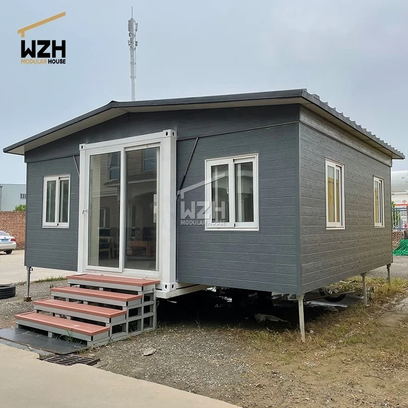 Long Service Life Mobile Office House Modular Prefab House Poland Prefab Modular House With Outrigger