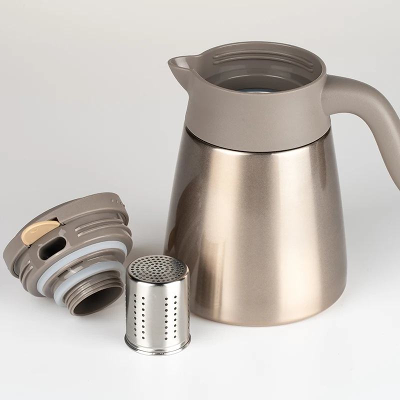 0.8L mini size wide mouth stainless steel vacuum thermal carafe coffee and tea thermos pot