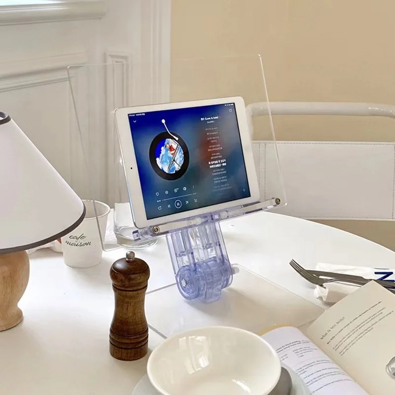 Adjustable Acrylic Reading Stand for Book Ipad Tablet & PC Home Decor Reading Stand & Holder