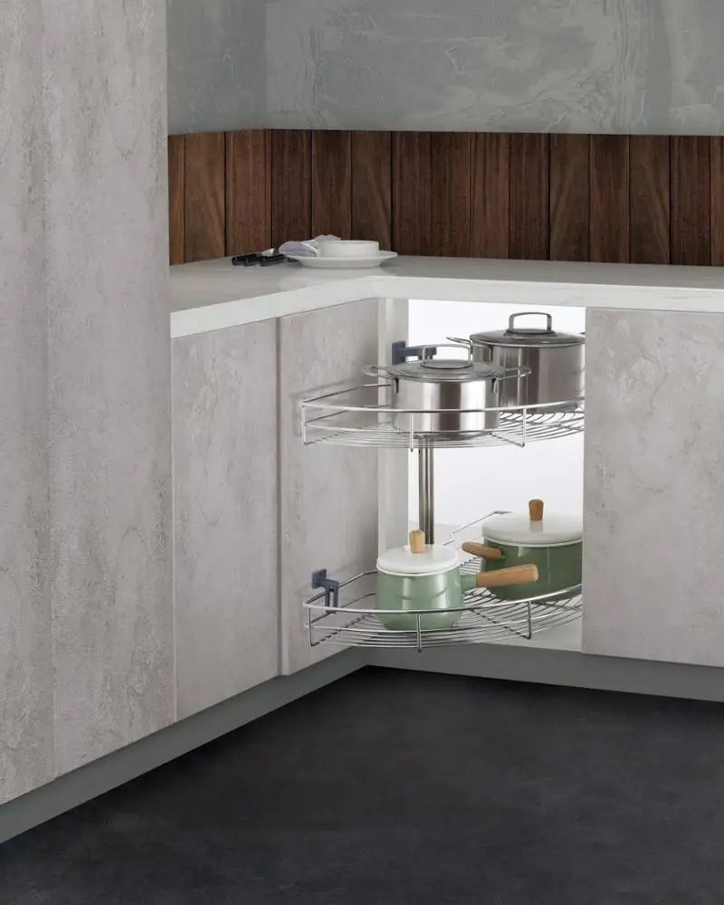 
Китайский производитель, кухонный шкаф, угловые корзины, вращающаяся корзина 