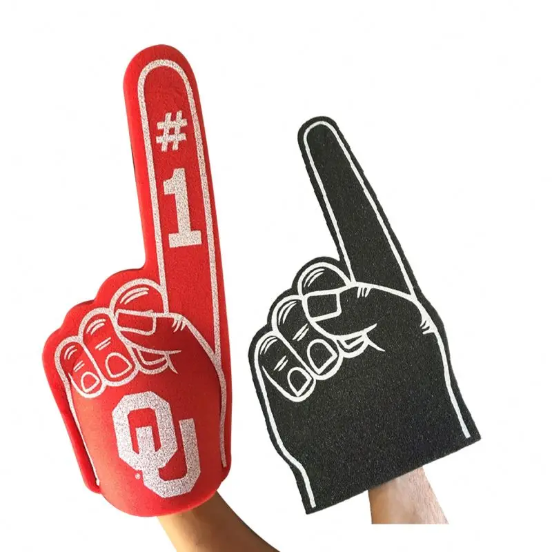 Number one fan finger with Logo printing foam giant hand foam finger custom shape