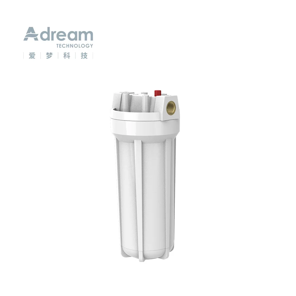 ADREAM TECH 10inch Type B Water Filter Housing Transparent White Blue filter cartridge housing For RO Reverse Osmosis