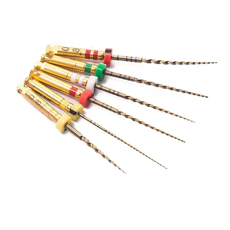 Зубные эндо-пилки G3 Pro Gold NiTi ротационная эндодонтическая пилка для лечения корневых каналов