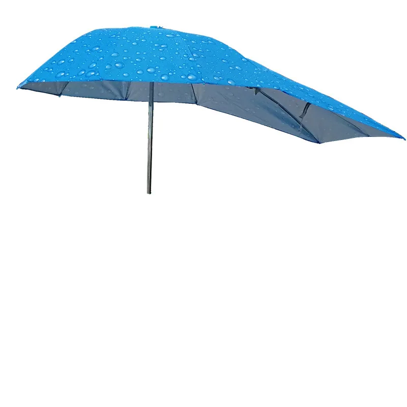 Lengthen Electric Car Sunshade Car Umbrella Mosdtorcycle Awning Bike Sunblock Vinyl Umbrella Thickening Triple Folding Umbrella