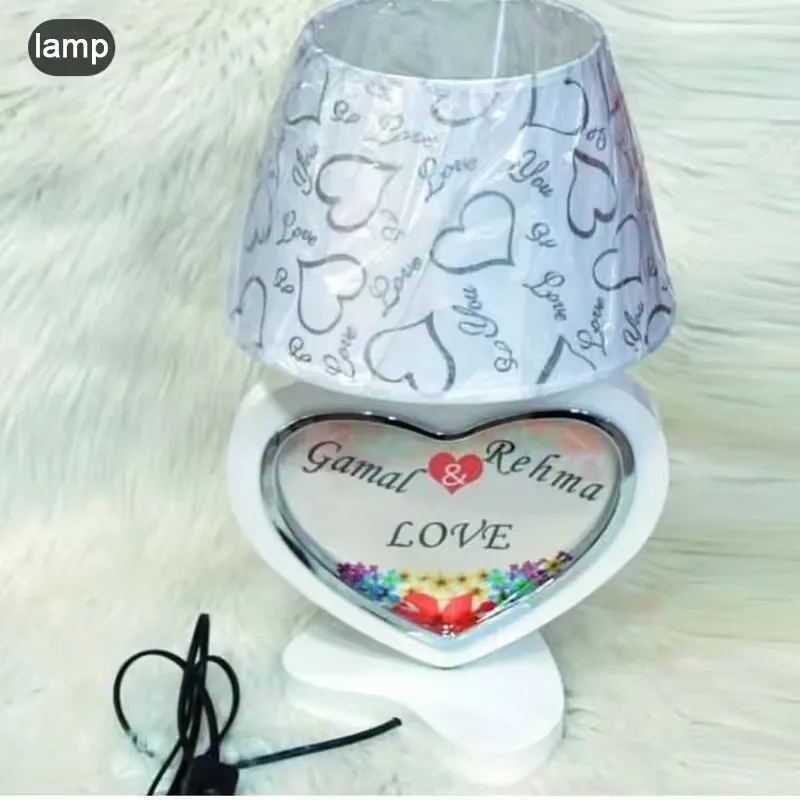 Sublimation Lamp Double Sides Aluminium Printing Sublimation Desk Lamps Home Decor Sublimation Blanks for Novelty Gift