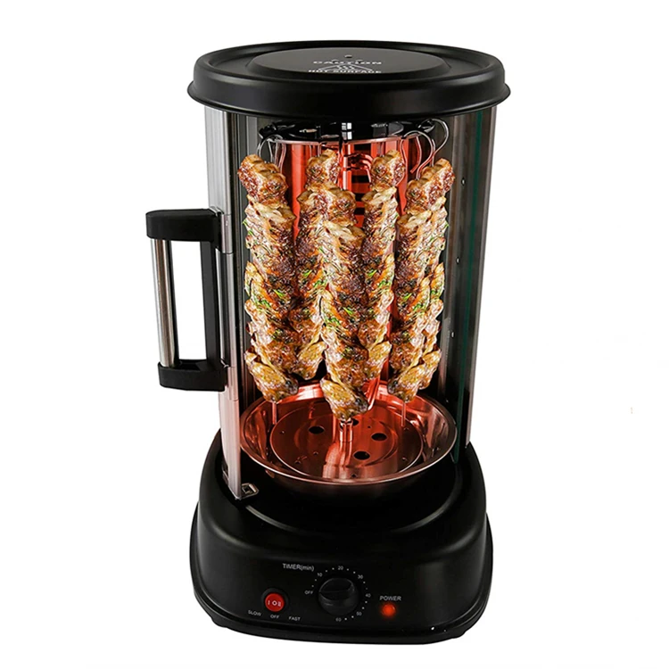 Amazon 21L лучшая круглая Вертикальная домашняя Автоматическая вращающаяся барбекю гриль